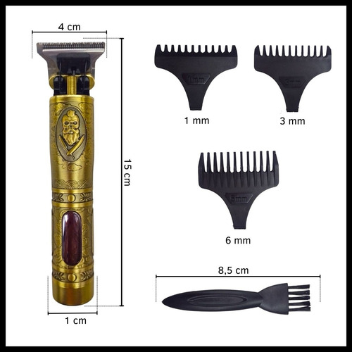 Maquina De Cortar Pelo Recortadora Patillera Recargable Usb